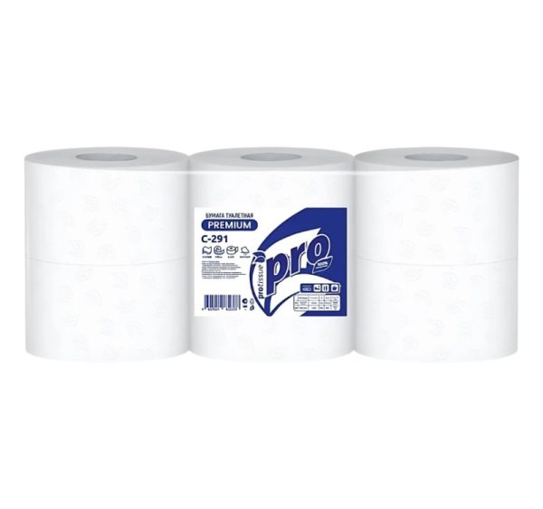 Toaletni papir 2 sl PROtissue Premium 215 m bela