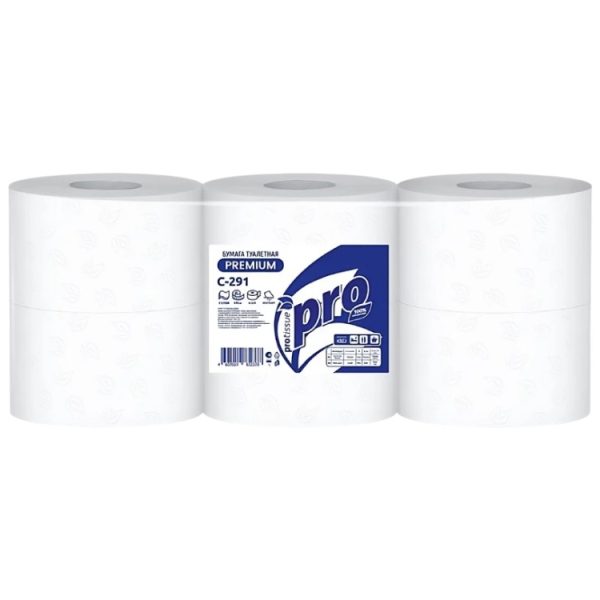 Toaletni papir 2 sl PROtissue Premium 215 m bela