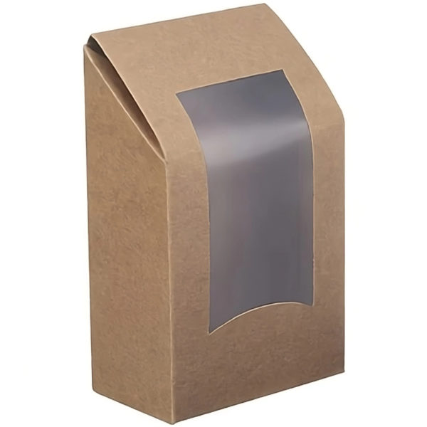 Wrap box z folijo 94x53x150 mm kraft (50 kos/pak)