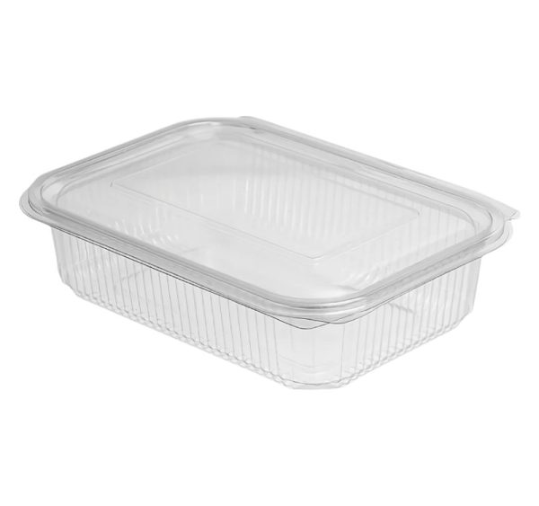 Posoda z ravnim pokrovom PET 1500 ml 230x165x60 prozorna [50 kos/pak]