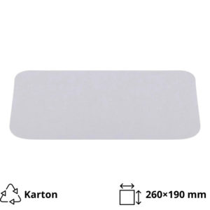 Pokrov za alu posodice 1950 ml 260×190 mm 100 kos