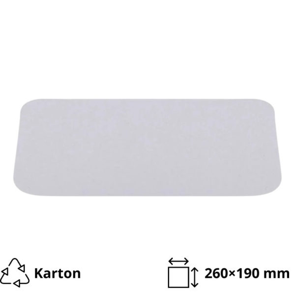 Pokrov za alu posodice 1950 ml 260×190 mm 100 kos
