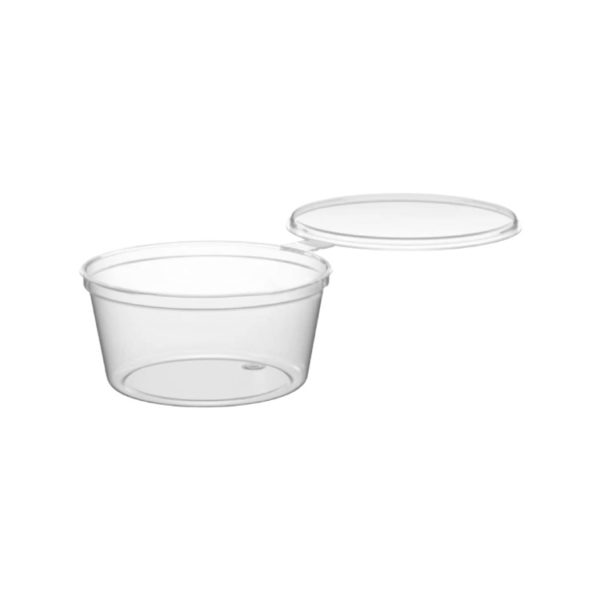 Posodica za omako z pokrovom 180 ml PP d=100 mm 50 kos