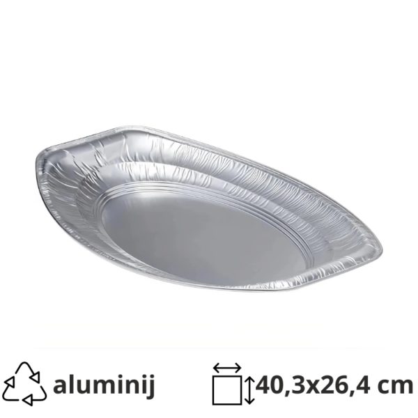 Aluminijasti pladenj L 40,3х26,4х2,5 cm 16 kos