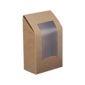 Wrap box z folijo 94x53x150 mm kraft 50 kos