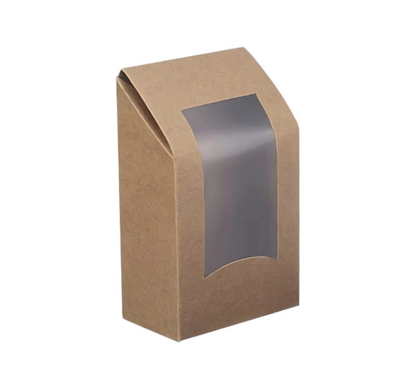 Wrap box z folijo 94x53x150 mm kraft 50 kos