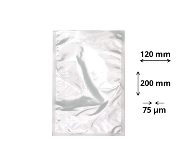 Vakumska vrečka 120×200 mm, 75 µm 100 kos