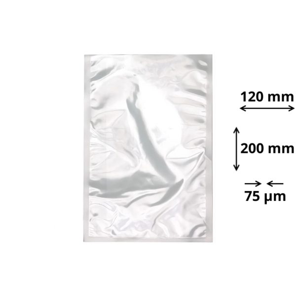 Vakumska vrečka 120×200 mm, 75 µm 100 kos