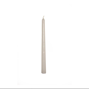 Koničasta svečka bela, h=25 cm