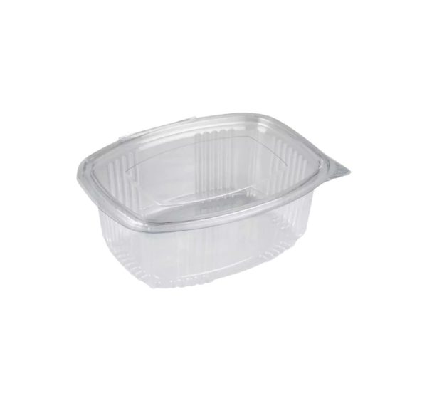 Posoda z ravnim pokrovom rPET 250 ml prozorna [100 kos/pak]