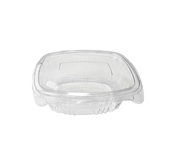 Posoda z ravnim pokrovom rPET 375 ml prozorna [100 kos/pak]