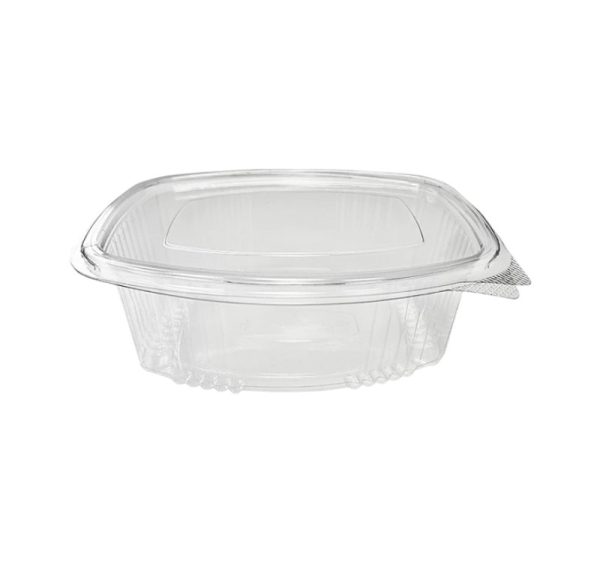 Posoda z ravnim pokrovom rPET 500 ml prozorna [100 kos/pak]