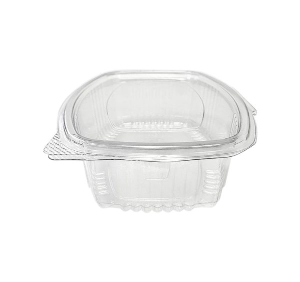 Posoda z ravnim pokrovom rPET 750 ml prozorna [100 kos/pak]