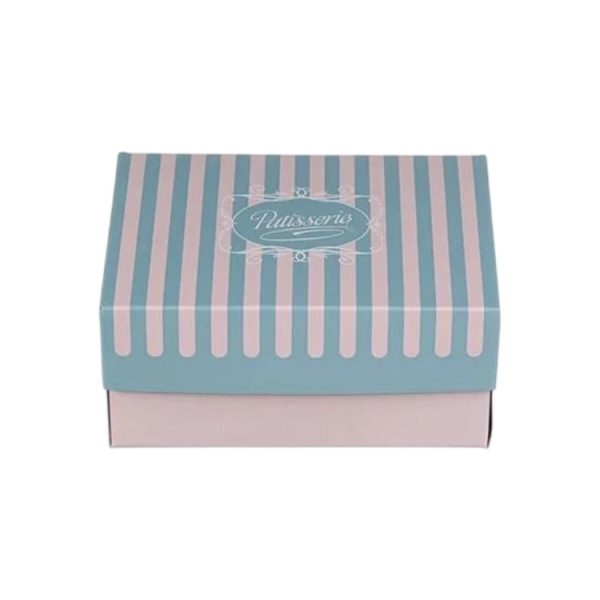 Škatla s pokrovom za sladice 17×12.8×8 cm ALUMINIUM PATISSERIE [10 kos/pak]