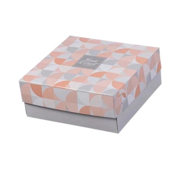 Škatla s pokrovom za sladice 19x19x8 cm SWEET & FRESH [29 kos/pak]