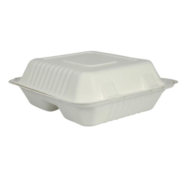 Embalaža BIO 22х20х8 cm 3-delna,  50kos/pak  sladkorni trs [200 kos/pak]