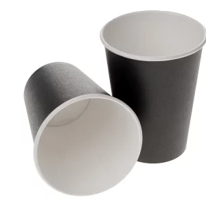 Papirnat kozarec 300 (400) ml d=90 mm 1-slojni črn SUP