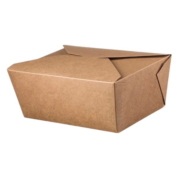 Papirnata posoda 2000 ml 195х140х63 mm kraft [50 kos/pak]