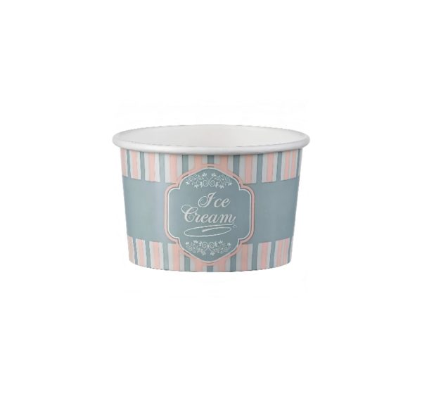Lončki za sladoled 120 ml (4oz) ICE CREAM design d=7,7cm, h=4,8cm [50 kos/pak]
