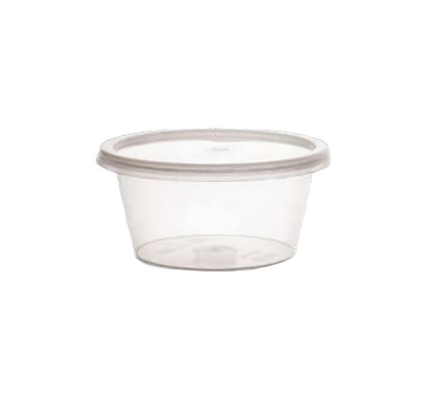 Posodica za omako PP 50 ml s snemljivim pokrovom (set)  200 kos