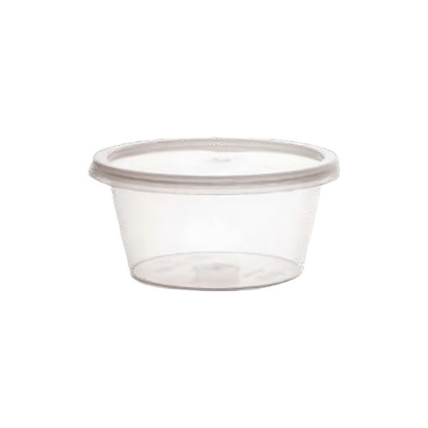 Posodica za omako PP 50 ml s snemljivim pokrovom (set)  200 kos