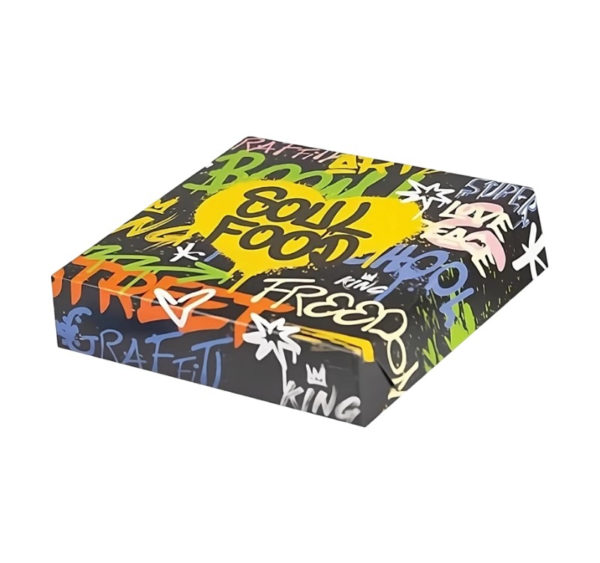 Papirnata posoda Soul Food 200x200x50 mm (notranja metalizirana PET) [125 kos/pak]