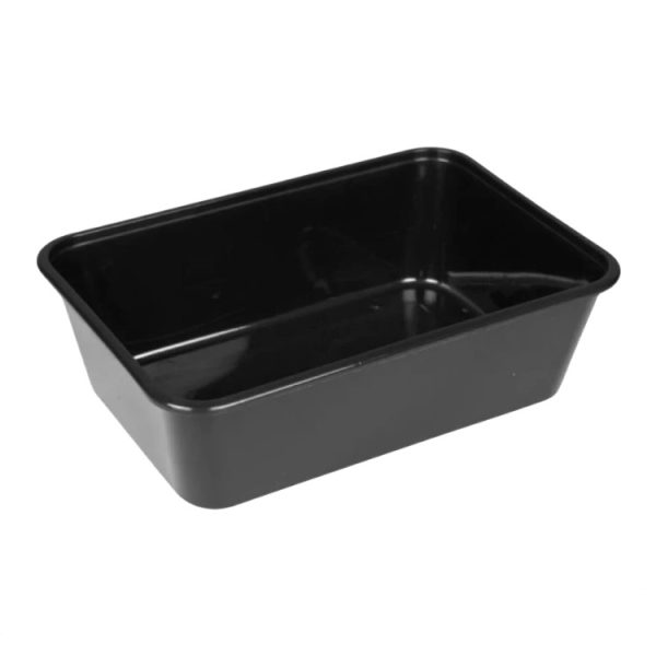 Posodica PP 750 ml 170x115x55 mm črna, brez pokrova [50 kos/pak]