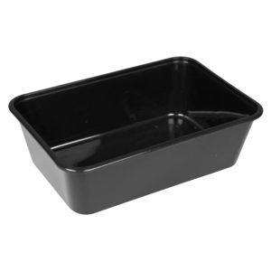Posodica PP 1000 ml 170x115x75 mm črna [50 kos/pak]