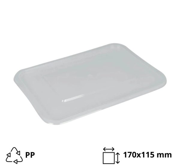 Pokrov PP 170×115 mm prozoren (500,650,750,1000ml) [50 kos/pak]