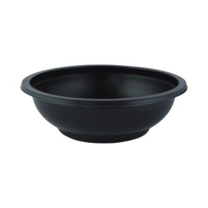 Posodica PP 350 ml d=145 mm h=50 mm črna, brez pokrova [50 kos/pak]