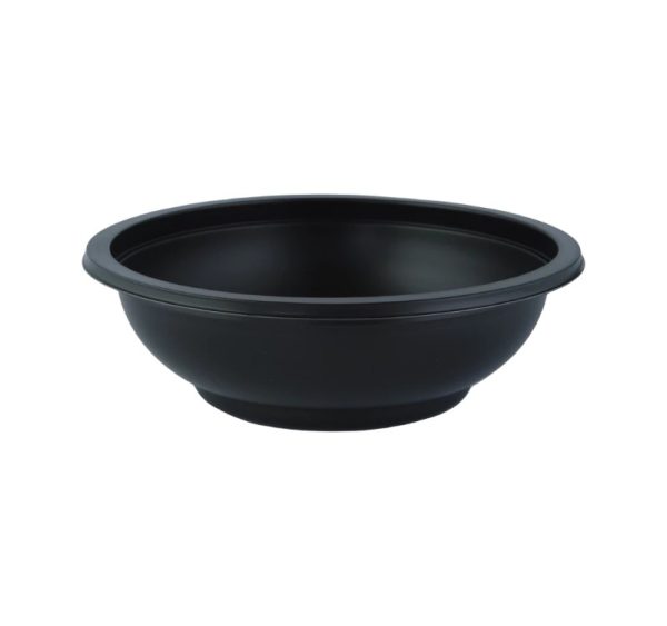 Posodica PP 350 ml d=145 mm h=50 mm črna, brez pokrova [50 kos/pak]