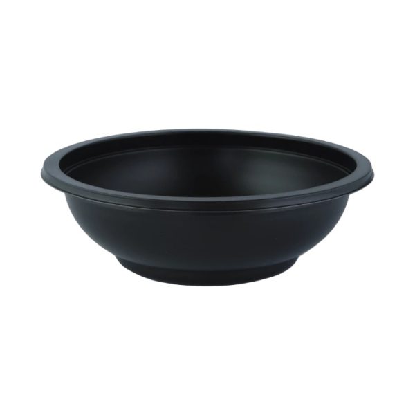 Posodica PP 350 ml d=145 mm h=50 mm črna, brez pokrova [50 kos/pak]