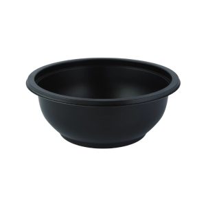 Posodica PP 500 ml d=145 mm h=60 mm črna, brez pokrova [50 kos/pak]