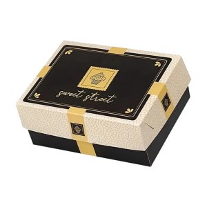 Škatla s pokrovom za sladice 19×14.5×8 cm Sweet Street [11 kos/pak]