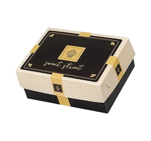 Škatla s pokrovom za sladice 19×14.5×8 cm Sweet Street [11 kos/pak]