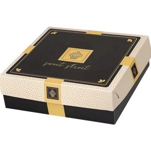 Škatla s pokrovom za sladice 35x35x10 cm Sweet Street [11 kos/pak]