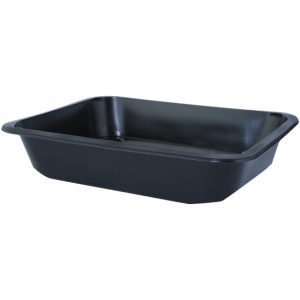 Posodica PP 2000 ml 227х178х50 mm črna, brez pokrova [50 kos/pak]