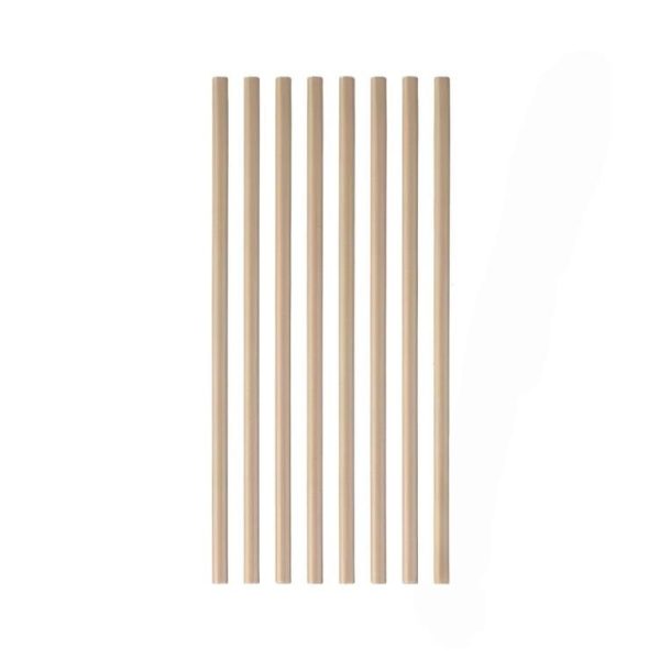 Slamice papirnate d=8 mm l=250 mm kraft 100 kos/pak [5 kos/pak]