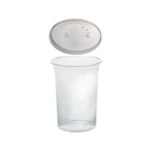 Posodica s pokrovom 700 (750) ml DELI d=117mm, h=108mm prozorna, 50 kos (komplet)