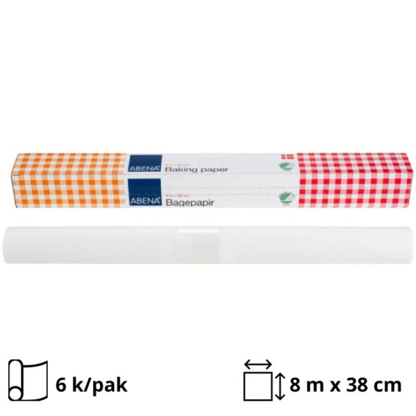 Papir za peko  8 m x 38cm bela [6 kos/pak]