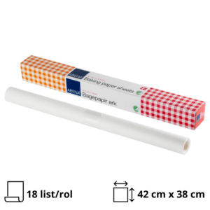 Papir za peko 42cm х 38 cm bela, 18 list/rol