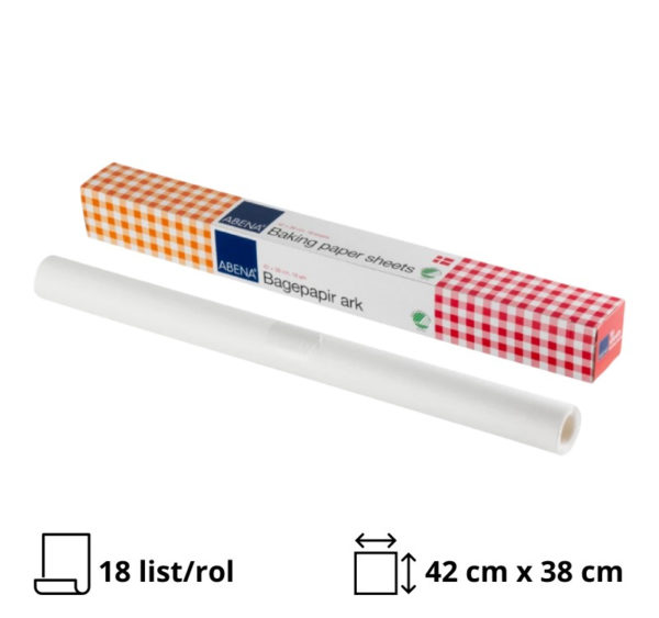 Papir za peko 42cm х 38 cm bela, 18 list/rol