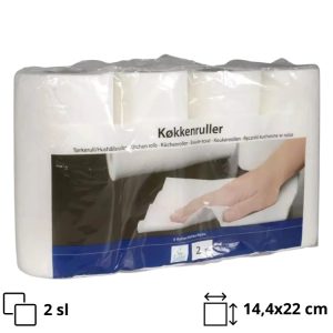 Brisače papirnate 2sl 4 rol Kuhinjske brisače, bele