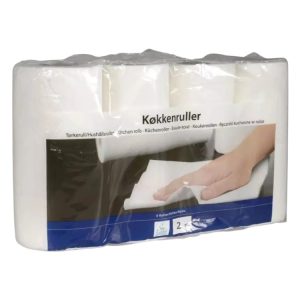 Brisače papirnate 2sl 4 rol Kuhinjske brisače, bele