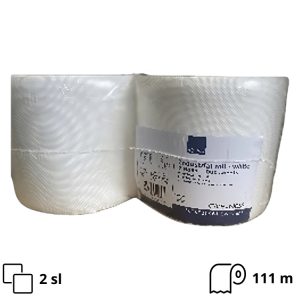 Papirnate brisače 2 sl 111 m 2 rol Industrijske brisače, bele