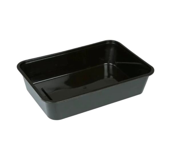 Posodica PP 500 ml 170x115x40 mm črna [50 kos/pak]