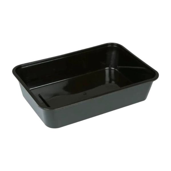 Posodica PP 500 ml 170x115x40 mm črna [50 kos/pak]