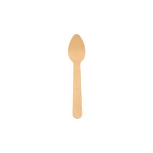 Mini ŽLICA 11 cm lesena 100 kos