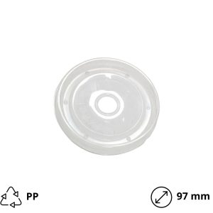 Papirnata posoda s pokrovom 440 ml d=97 mm h=100 mm kraft, 25 kos (komplet)