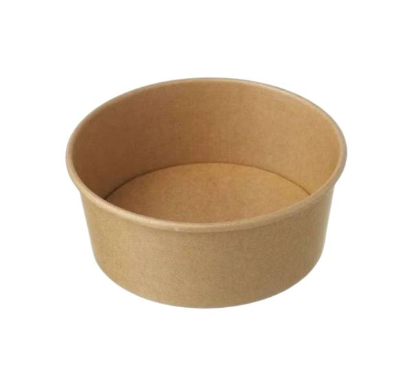 Papirnata posoda 1000 (1100) ml d=185 mm h=60 mm, kraft 50 kos